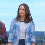 Kate’s blue plaid shirt on The Four Seasons