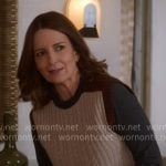 Kate's cable knit sweater vest on The Four Seasons