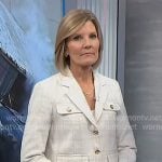 Kate's ivory tweed blazer on NBC News Daily