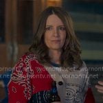 Kate’s patchwork cardigan on The Four Seasons