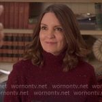 Kate’s red speckled sweater on The Four Seasons
