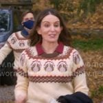 Kate's Thanksgiving sweater on The Four Seasons