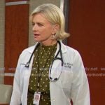 Kayla’s green polka dot dress on Days of our Lives