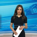 Kaylee’s black contrast collar polo dress on Today