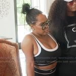 Kelli’s black sports bra and leggings on The Real Housewives of Atlanta