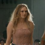 Kendall’s pink lace corset on Off Campus