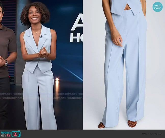 Kenneth Cole Asymmetrical One-Button Vest worn by Zuri Hall on Access Hollywood