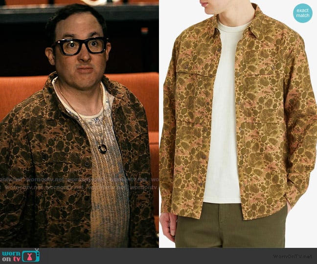 Kestin Taymount Marble Print Overshirt worn by Adam Bourke (P.J. Byrne) on The Boys