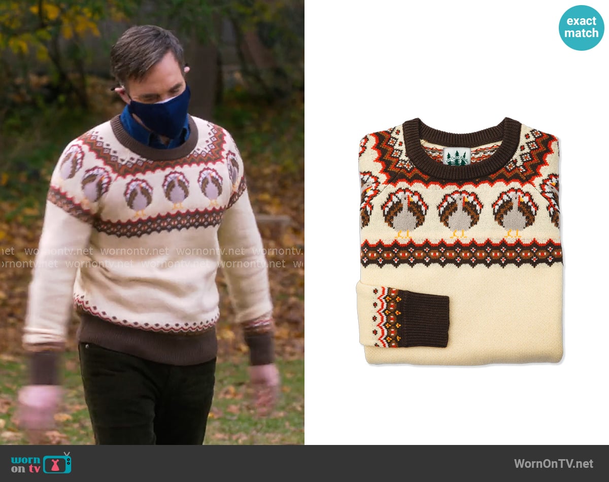 Kiel James Patrick The Tom Turkey Sweater worn by Jack (Will Forte) on The Four Seasons