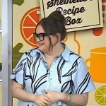 Krissy Downey's blue floral print shirtdress on Today