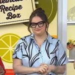Krissy Downey's blue floral print shirtdress on Today