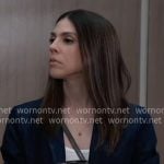 Kristina's denim blazer on General Hospital