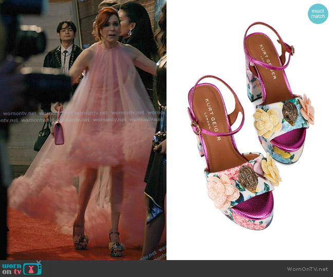 Kurt Geiger Kensington Embellished Platform Sandals worn by Elsbeth Tascioni (Carrie Preston) on Elsbeth