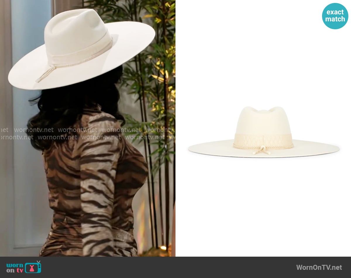 Lack of Color Montana Fedora Hat worn by Dana 'Leslie' Thomas (Trisha Mann-Grant) on Beyond the Gates