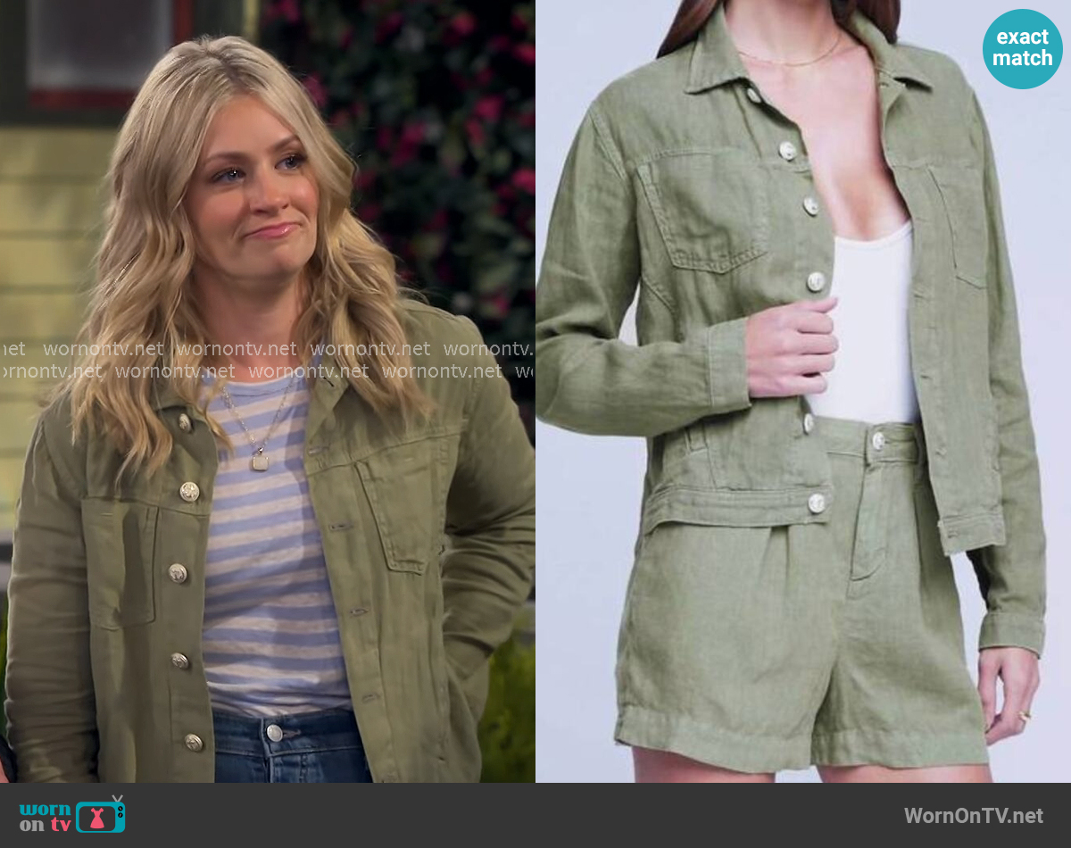 L'Agence Celine Jacket worn by Gemma (Beth Behrs) on The Neighborhood