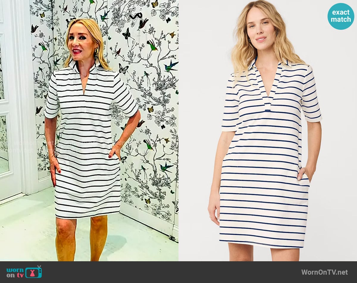 Chassie’s whtie striped polo dress on Today