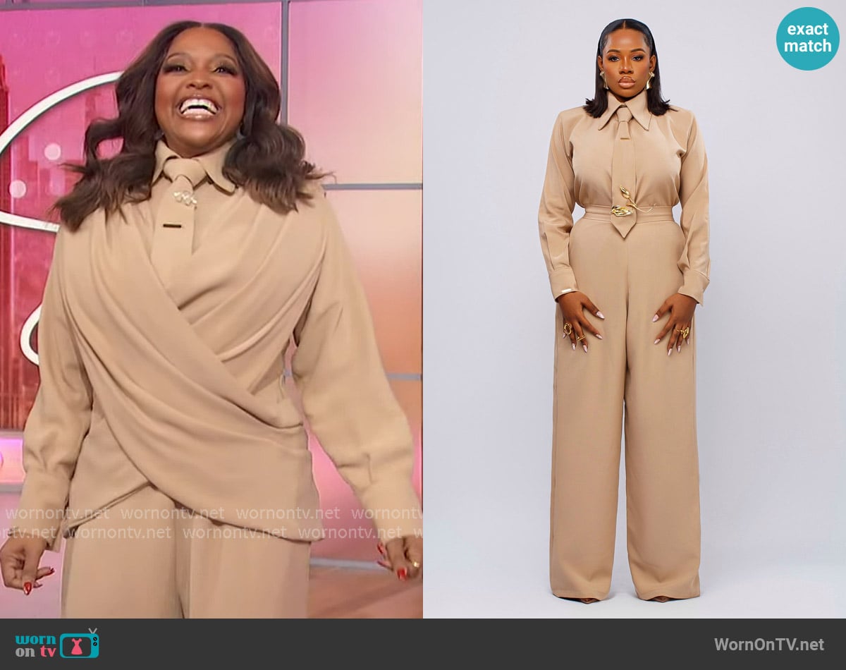 Lapis Nude brown pants set worn by Sherri Shepherd on Sherri