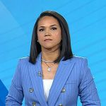 Laura’s blue pinstripe blazer on Today