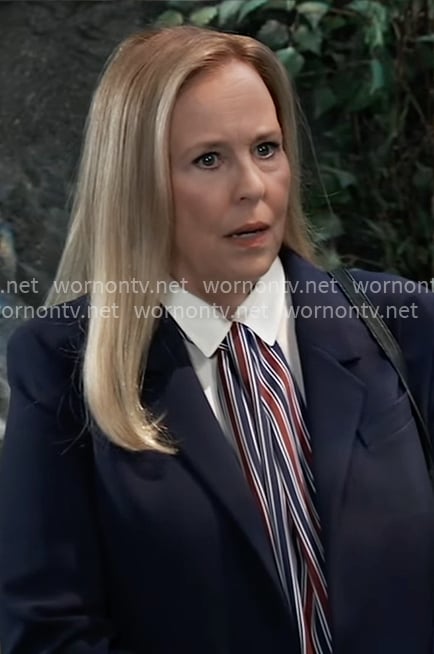 Laura’s striped scarf on General Hospital