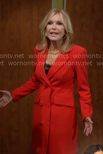 Lauren’s red blazer dress on The Young and the Restless