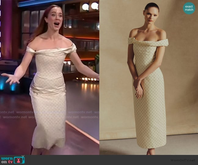 Lela Rose 2026 Fall Collection worn by Whitney Leavitt on The Kelly Clarkson Show