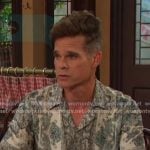 Leo’s paisley print short sleeve shirt on Days of our Lives