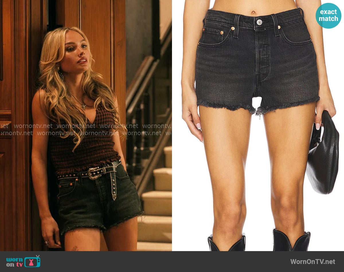 Levis 501 Shorts in Step On It worn by Oreana (Natalie Alyn Lind) on Dutton Ranch