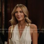 Lexi’s shite surplice dress on In The City