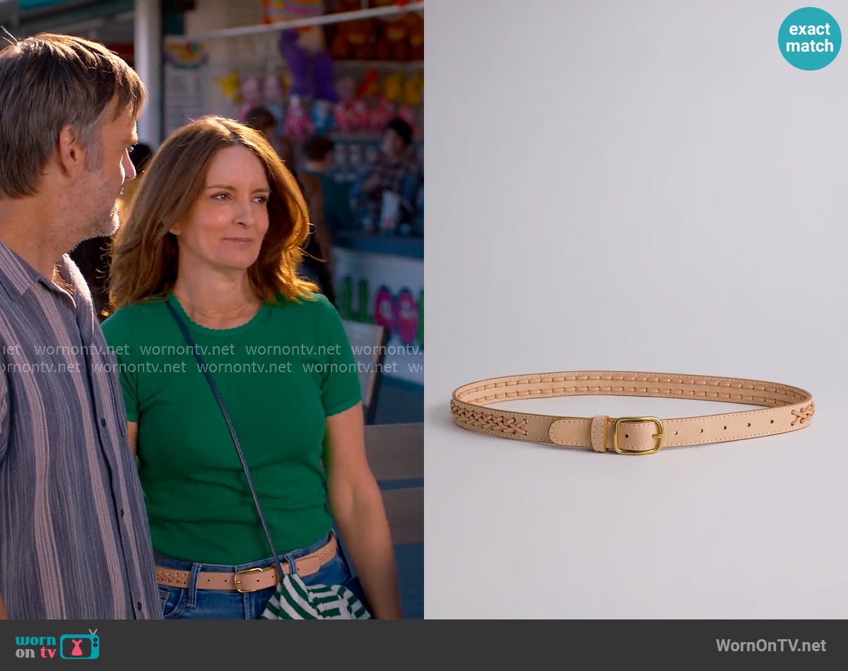 Lindquist Braided Belt in Vachetta worn by Kate (Tina Fey) on The Four Seasons