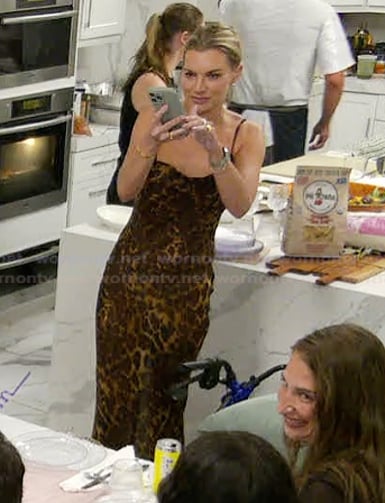 Lindsay’s leopard print maxi dress on Summer House