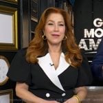 Lisa Ann Walter's black puff sleeve blazer dress on Good Morning America
