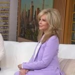 Lisa Hartman Black's lilac blazer and pants on Good Morning America