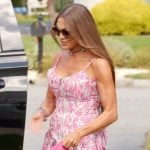 Liz's pink floral corset top on The Real Housewives of Rhode Island