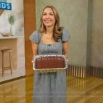 Lori’s black gingham check maxi dress on Good Morning America Lori’s black gingham check maxi dress on Good Morning America