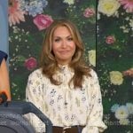 Lori’s ivory floral top on Good Morning America