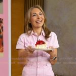 Lori’s pink short sleeve jumpsuit on Good Morning America
