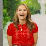 Lori's red lace top on Good Morning America