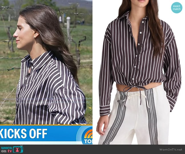Angie Lassman’s striped shirt on Today