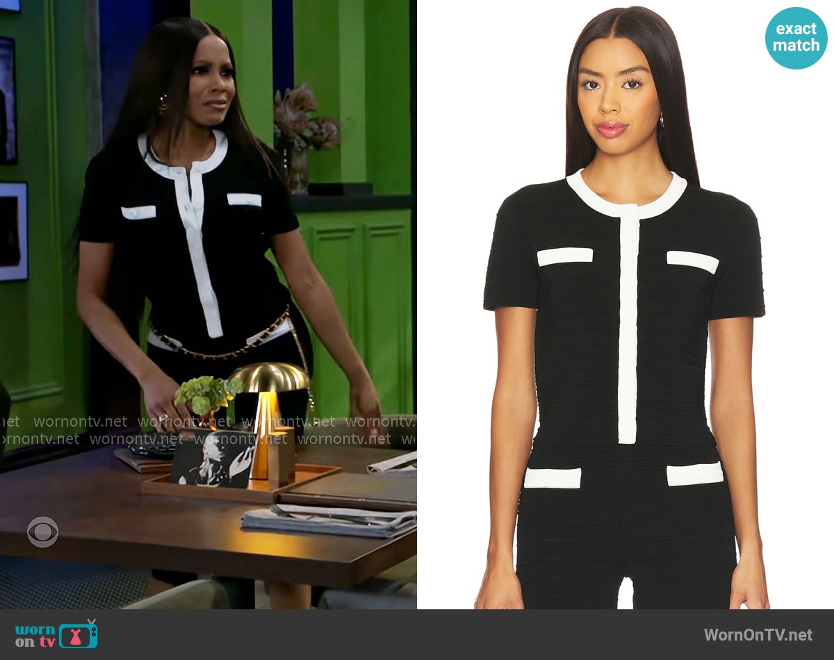 Majorelle Chanthra Cardigan worn by Hayley Lawson (Marquita Goings) on Beyond the Gates