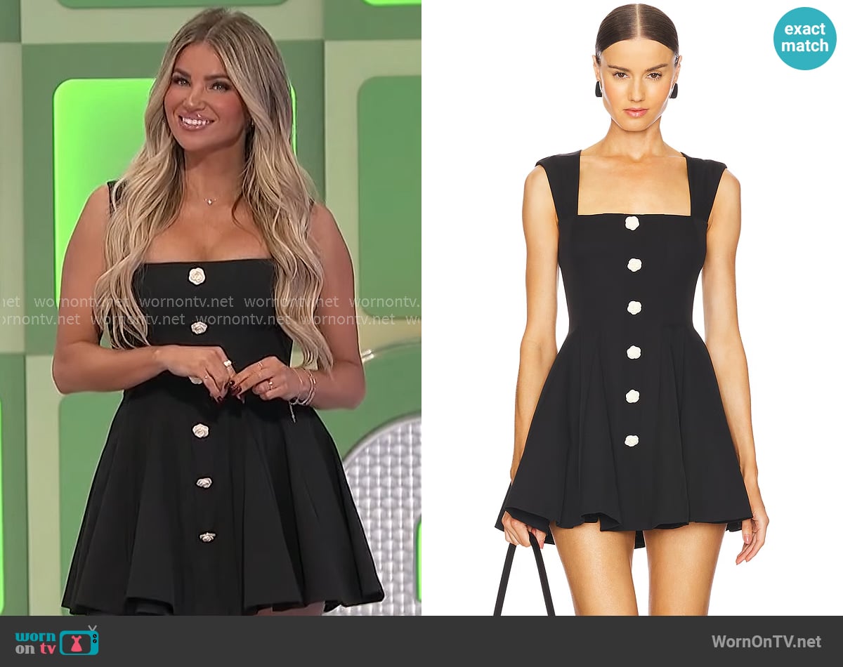 Majorelle Livia Mini Dress worn by Amber Lancaster on The Price is Right