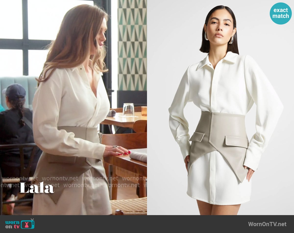 Maniere De Voir Corset Shirt Dress worn by Lala Kent on The Valley