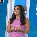 Stephanie Mansour’s pink tweed mini dress on Today