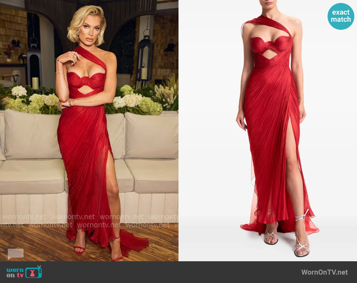 Maria Lucia Hohan Yasmine cut-out draped gown worn by Clifton Prescod/Bravo on Summer House