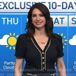 Maria’s black v-neck pleated dress on Today