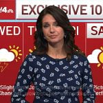 Maria’s navy floral long sleeve dress on Today