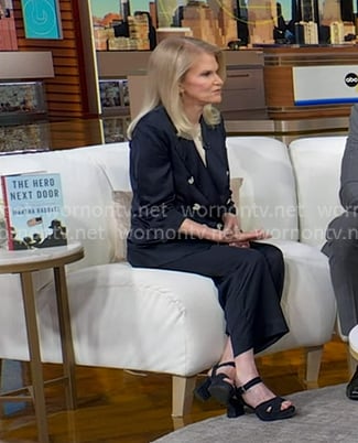 Martha’s navy double breasted blazer on Good Morning America