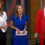Mary’s blue textured dress on Good Morning America