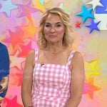Meaghan Murphy’s pink gingham sleeveless dress on Today