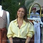Melissa’s yellow striped shirt on Today