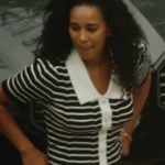 Mia’s striped contrast polo on Summer House